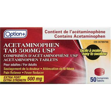 Option Plus Acetaminophen Tab 500mg