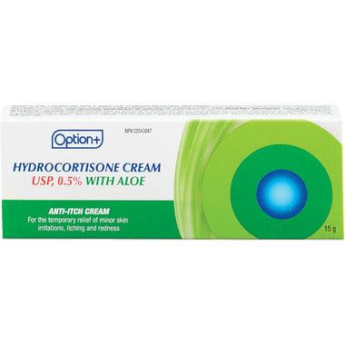 Option+ Hydrocortisone cream 0.5% with Aloe
