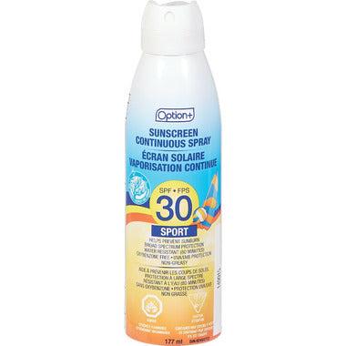 Option Plus Sunscreen continuous spray