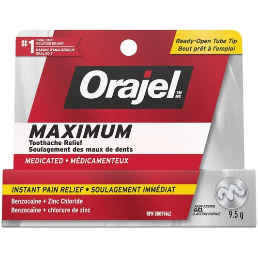 Orajel Maximum Strength Toothache Relief Gel