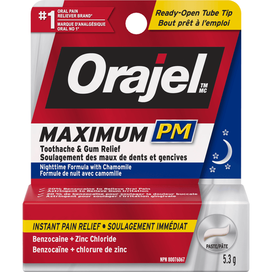 Orajel Maximum Strength Toothache and Gum Relief PM Paste