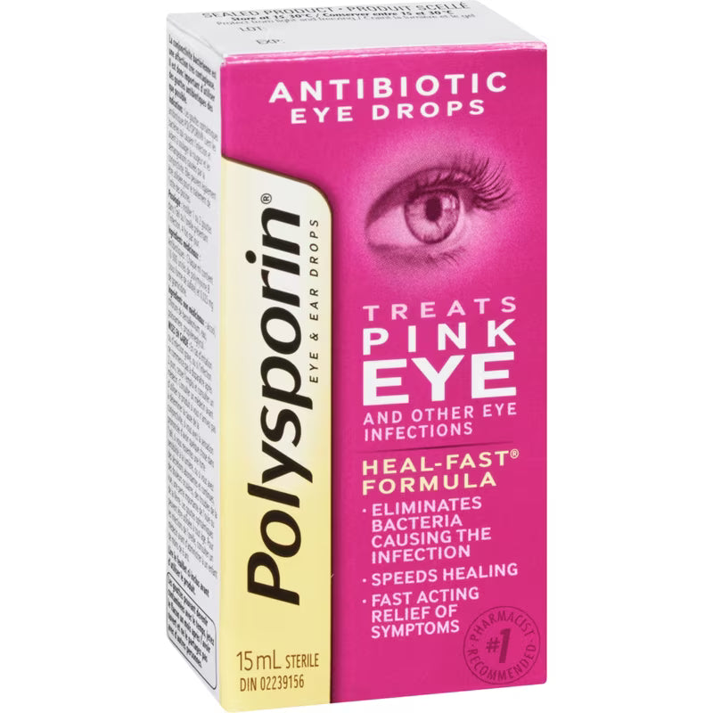 Polysporin Antibiotic Eye drops for Pink eye