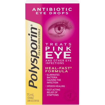Polysporin Antibiotic Eye drops for Pink eye