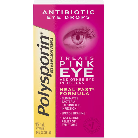 Polysporin Antibiotic Eye drops for Pink eye