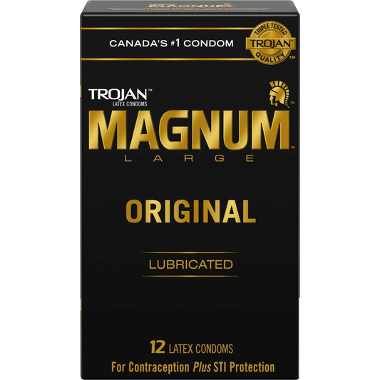 Trojan Magnum Original Large Size Lubricated Condoms