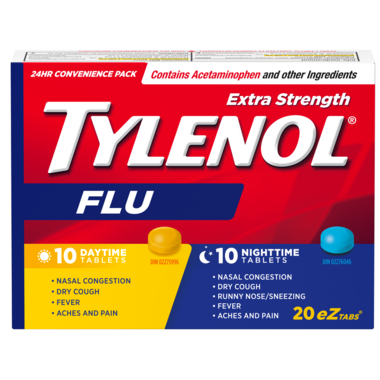 Tylenol Extra Strength Flu Relief Day/Night, EZTabs