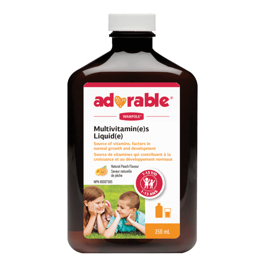 Wampole Adorable Kids Multivitamins Liquid, 350ml, Peach Flavour